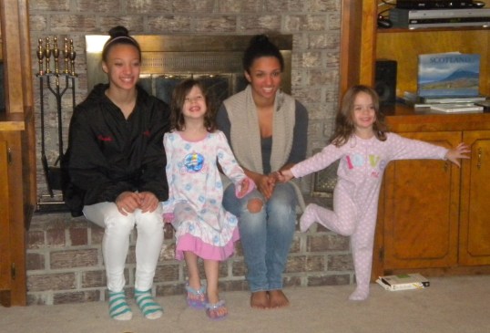 They told Skylar she had to stand on one foot...