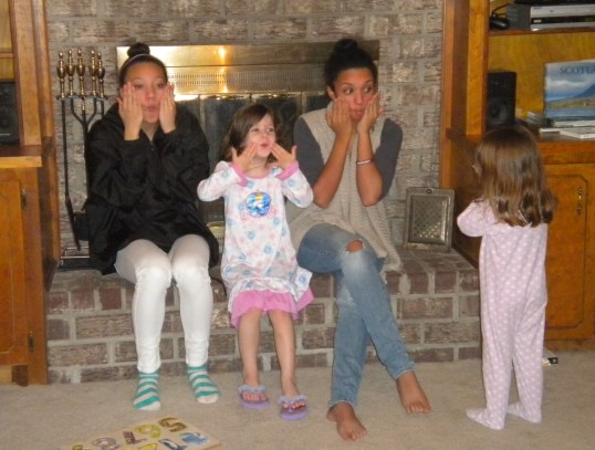 Practicing their Fishy-Faces