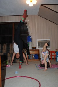 They taught them some gymnastic moves