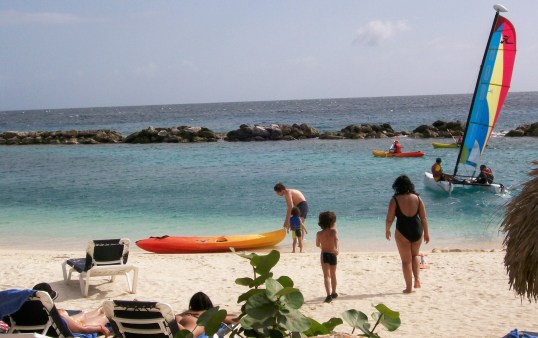 That is how far the reef is from the beach!