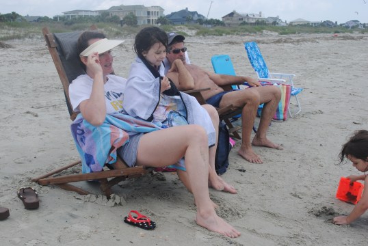 Catching some zzz's at the beach