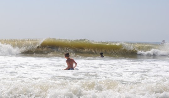 Waiting to catch a big one...