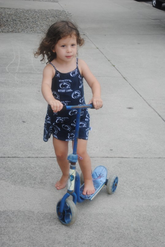 Look how little she is in this!