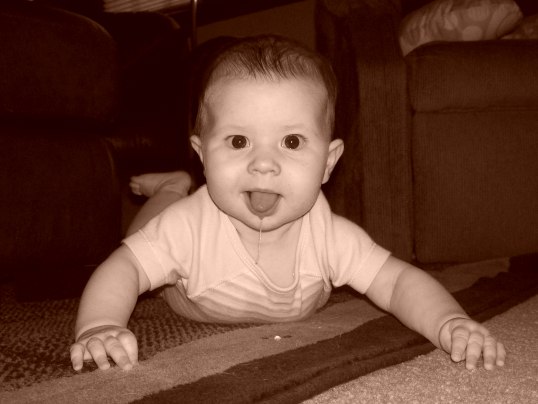 2008 ~ She's always been a 'happy child', even when teething