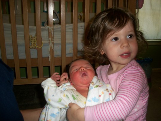 3/2010 ~ Don't hurt her! This is MY baby sister!