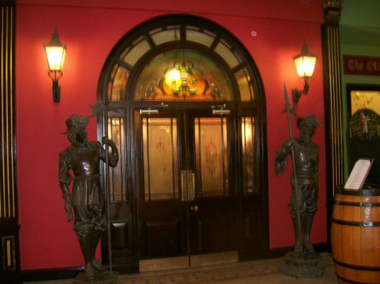 Next upstairs to the 'British Pub'