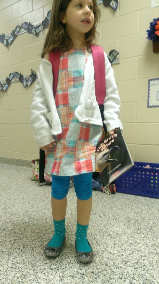 It was also 'Crazy Sock Day' at school