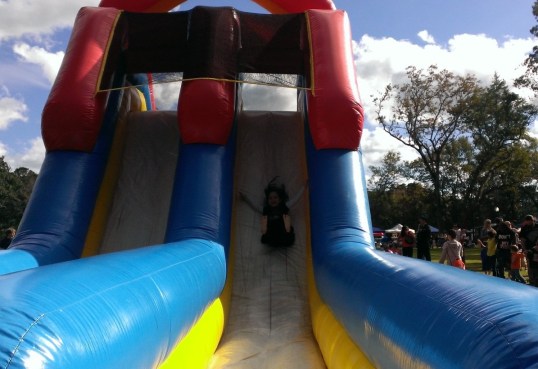 ..and Dylan sliding down!