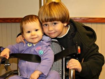 Dylan's first time to Chucky's just before her first birthday