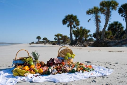 beach picnic