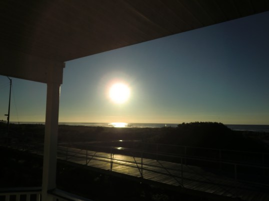 Sunrise... sadly on the best day weather wise on our getaway