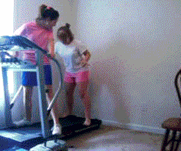 treadmill gif girls