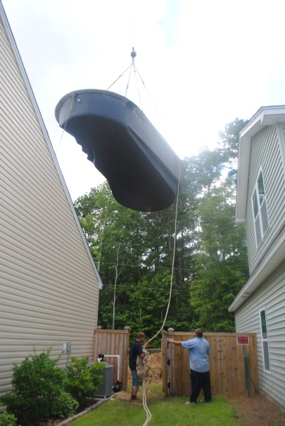 Opps! someone forgot to open the gate for Mr. Crane