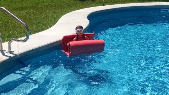 She's waited a long time for her pool