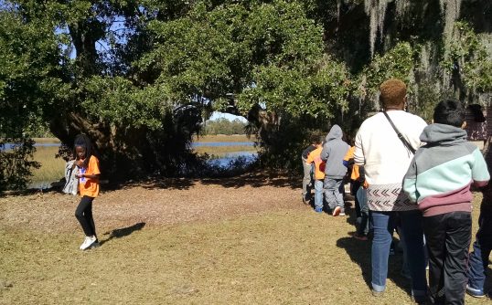 Standing in line to make Indigo...